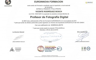 Título de profesor de fotografía digital 1