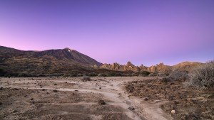 Puedes contemplar un anochecer en el Parque Nacional del Teide