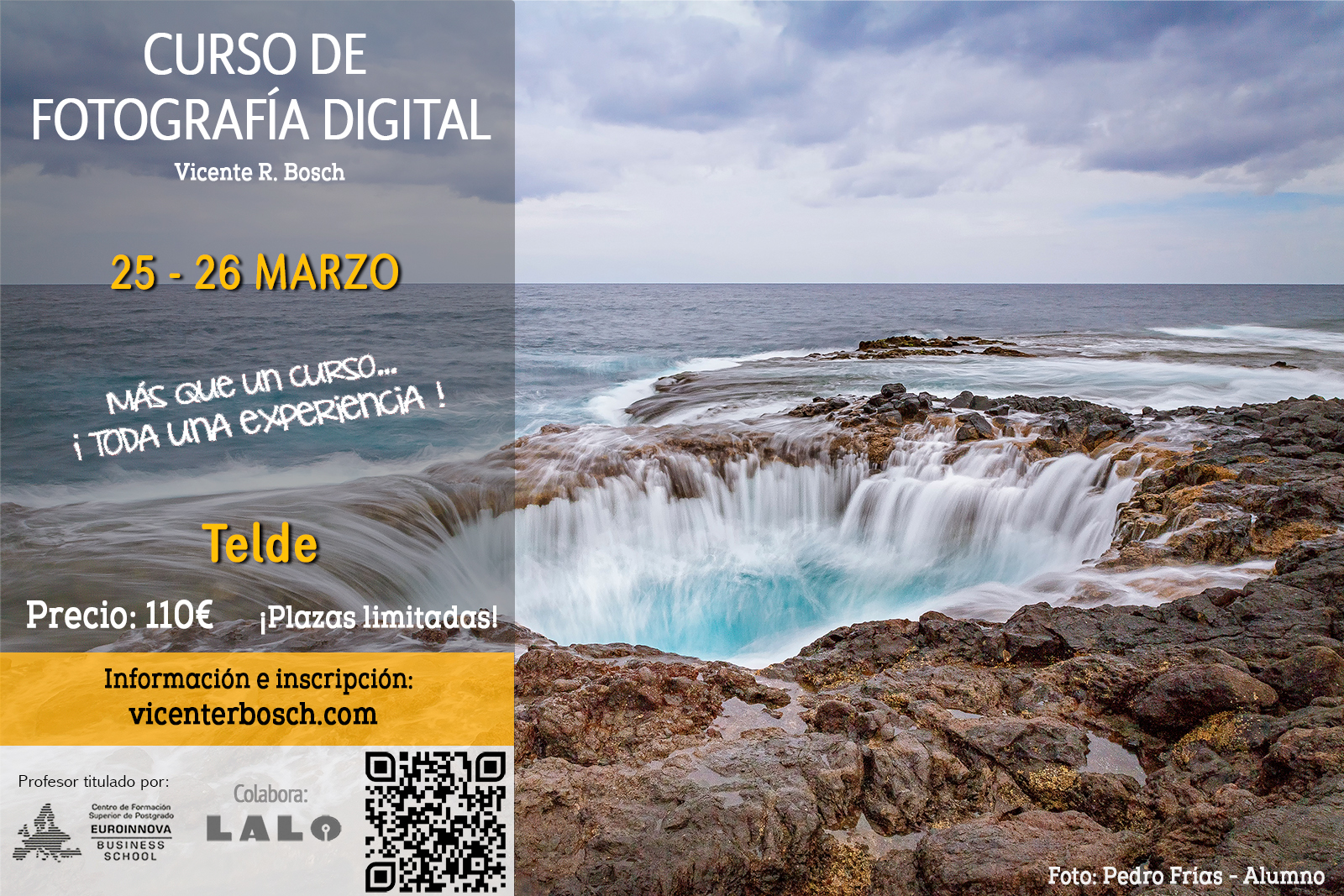 Curso fotografía Las Palmas de Gran Canaria Marzo 2023